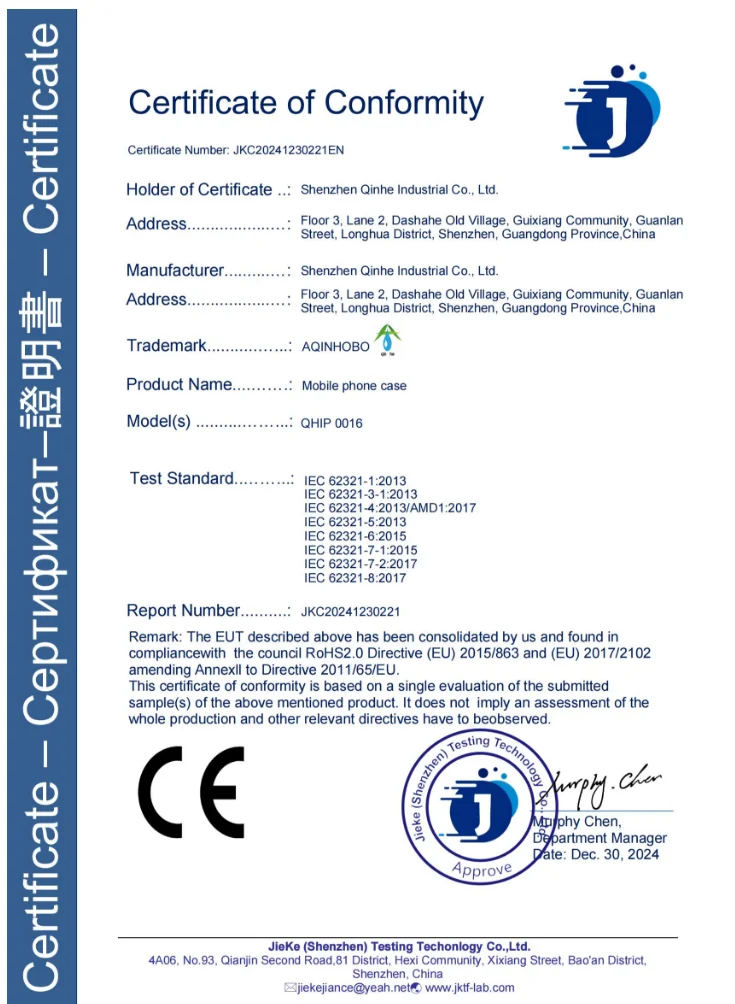 CE certificate