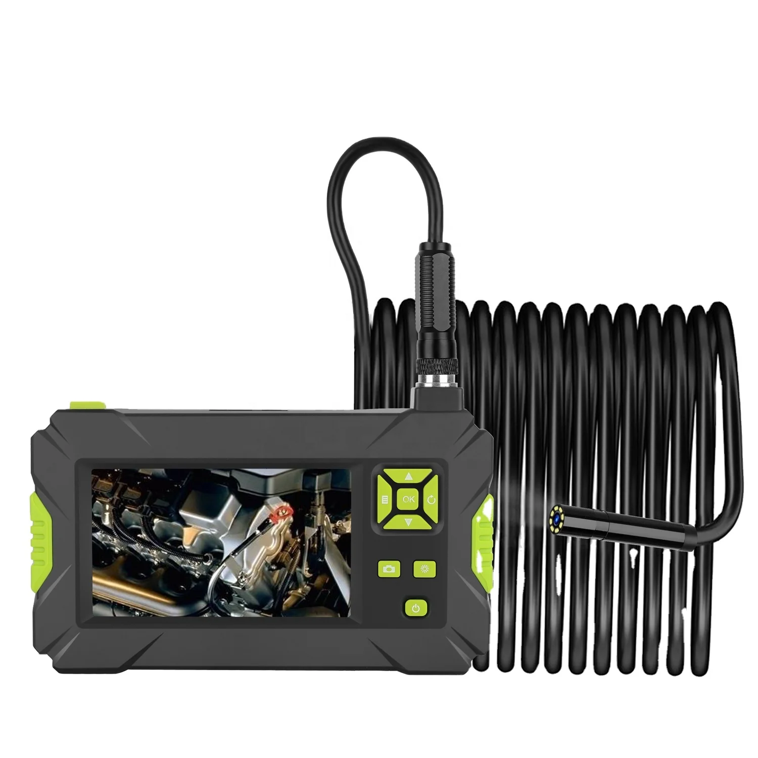 Industrial Borescope 3.5M Endoscope Inspection Snake Camera 4.3'' HD Screen US 