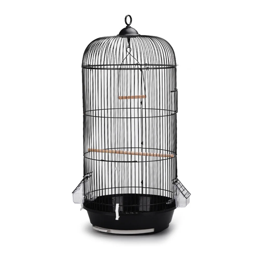steels bird cage in black colour(1)