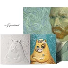 Decor Painting Gift Box With Brush Paint Set Famous Painting Vincent Van Gogh Art Works Diy Set Home Decor