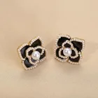 Pearl Earrings Bohemian Ladies Personality Fashion Pearl Polymer Clay Metal Earrings