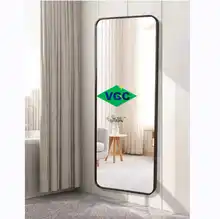 VGC Good Price Full-Length Wall Mounted Mirror Bedroom Metal Framed Mirror Hotel Full Length Framed Wall Mirror