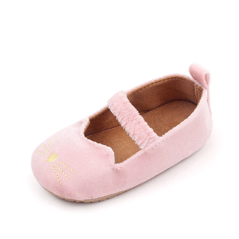 New Arriving Spring and Autumn Cartoon Cat Head Soft Bottom Non-slip Baby Prewalker Shoes details