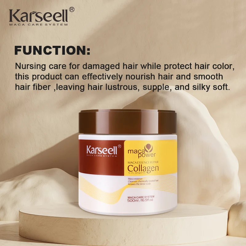 Karseell Collagen Hair Treatment Hair Mask for Repair Dry and Damaged Hair