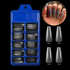 Nails Long Full Cover Acrylic Coffin False Nails 100Pcs Fake Nails Tips Press On Nails For Women And Girls