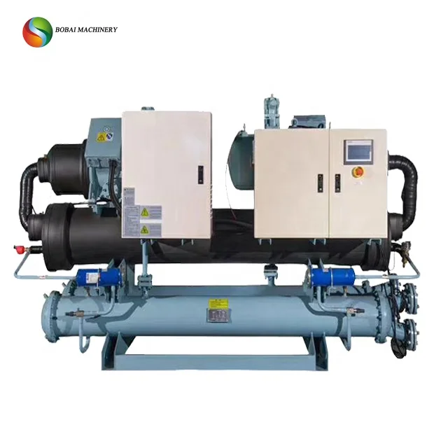 Water-cooled Screw Water Chiller, 200kw, PLC - detail 2