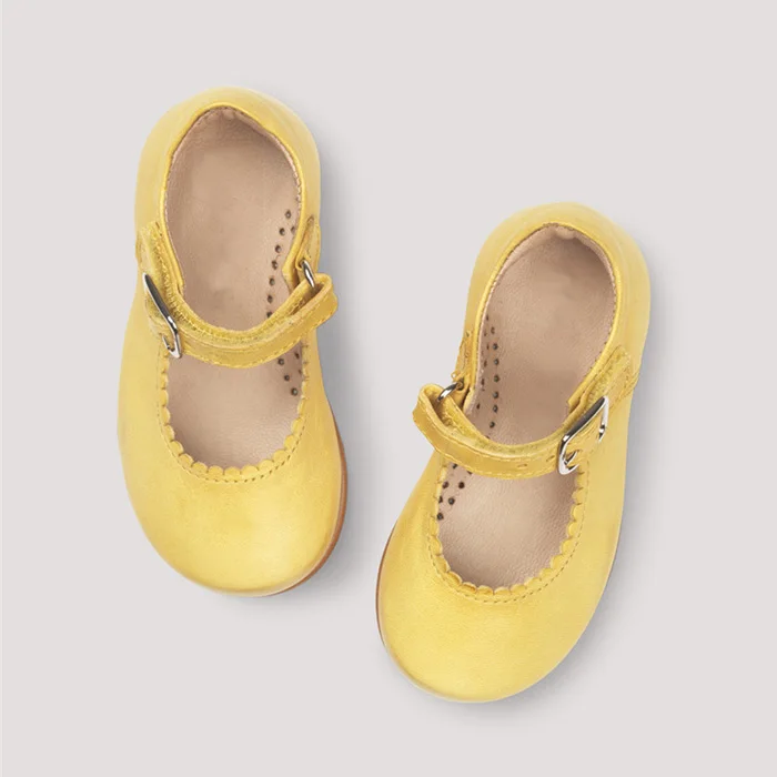 little girls yellow shoes