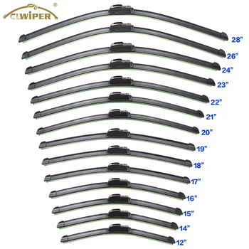 Auto parts silicone universal banana new type flat window windshield wiper blade 12"13"14"15"16"17"18"19"20"21"22"23"24"26"28"