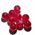Shape Ruby Wholesale Round Bead Shape Red Starlight Gemstones Ruby Stone