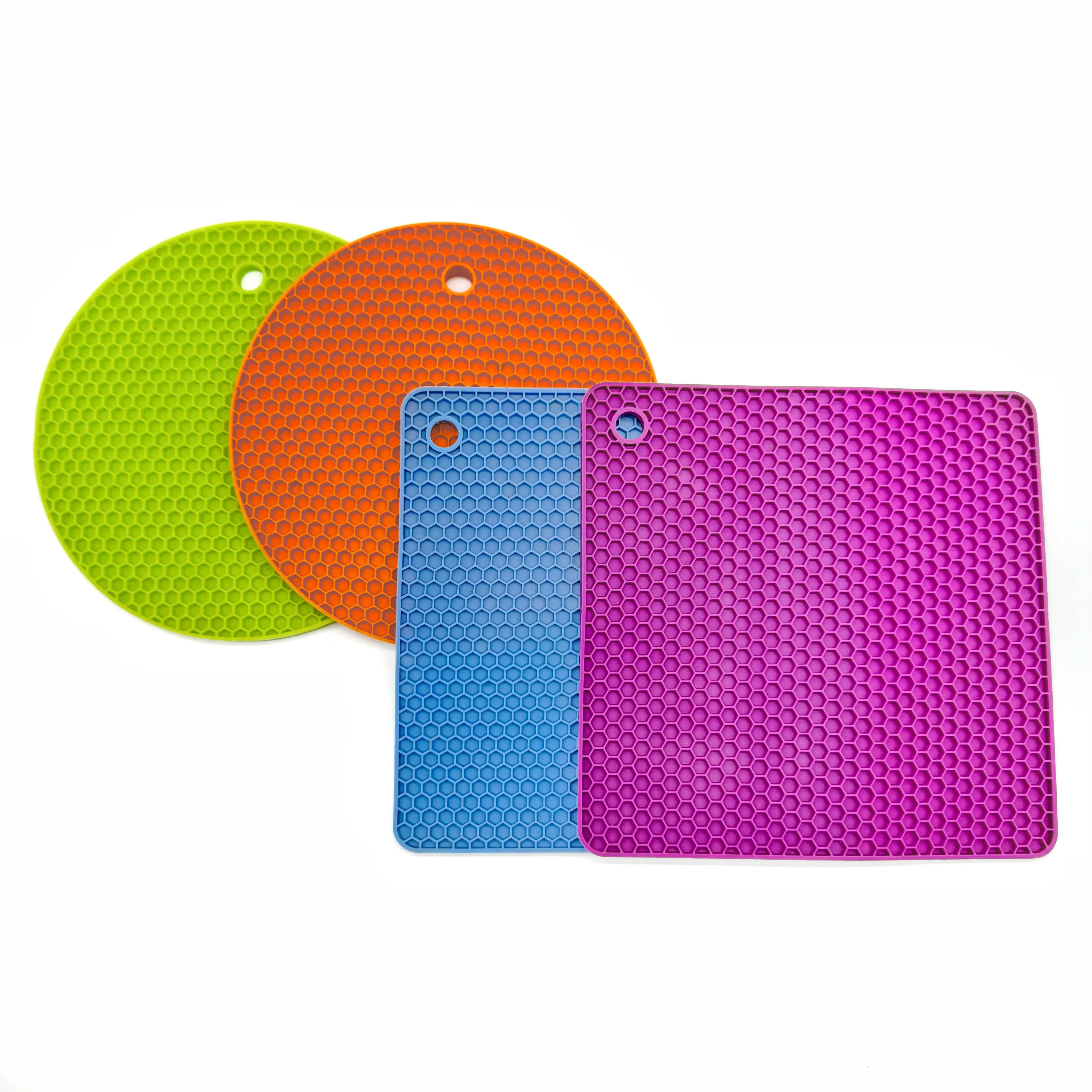 Silicone Mat Kitchen Microwave Ovens Non-Slip Non-Burn Pad Cute Luxury Design Home Food Holder Free Printed manufacture