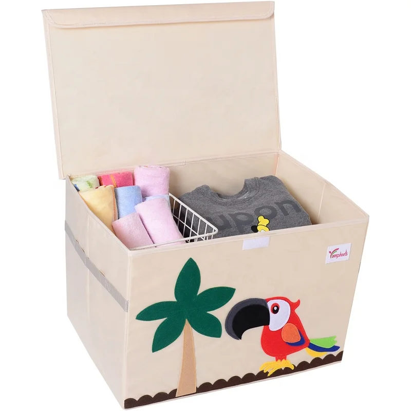 Factory Wholesale Household Items Kids & Teen Storage Cloth Organizer Foldable Box Storage Bins Kids Storage