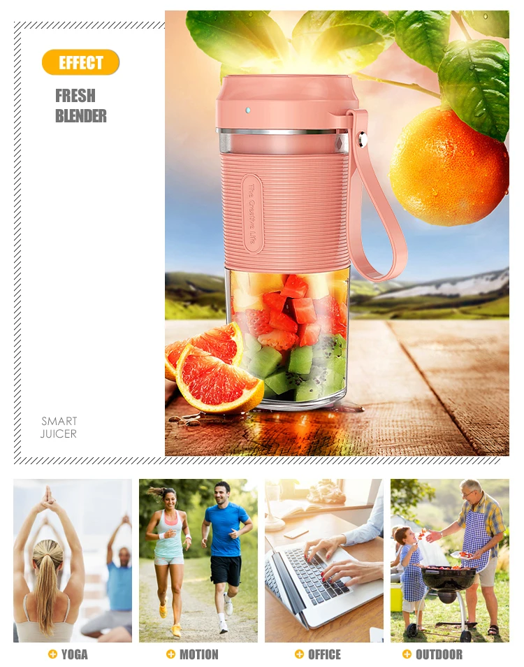 Mini misturador de suco usb recarregável smoothie liquidificador portátil espremedor liquidificador portátil