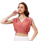 Ladies Blouse Summer Fashion Elegant Style Ladies Women's Sleeveless Crop Shirts Top Blouse