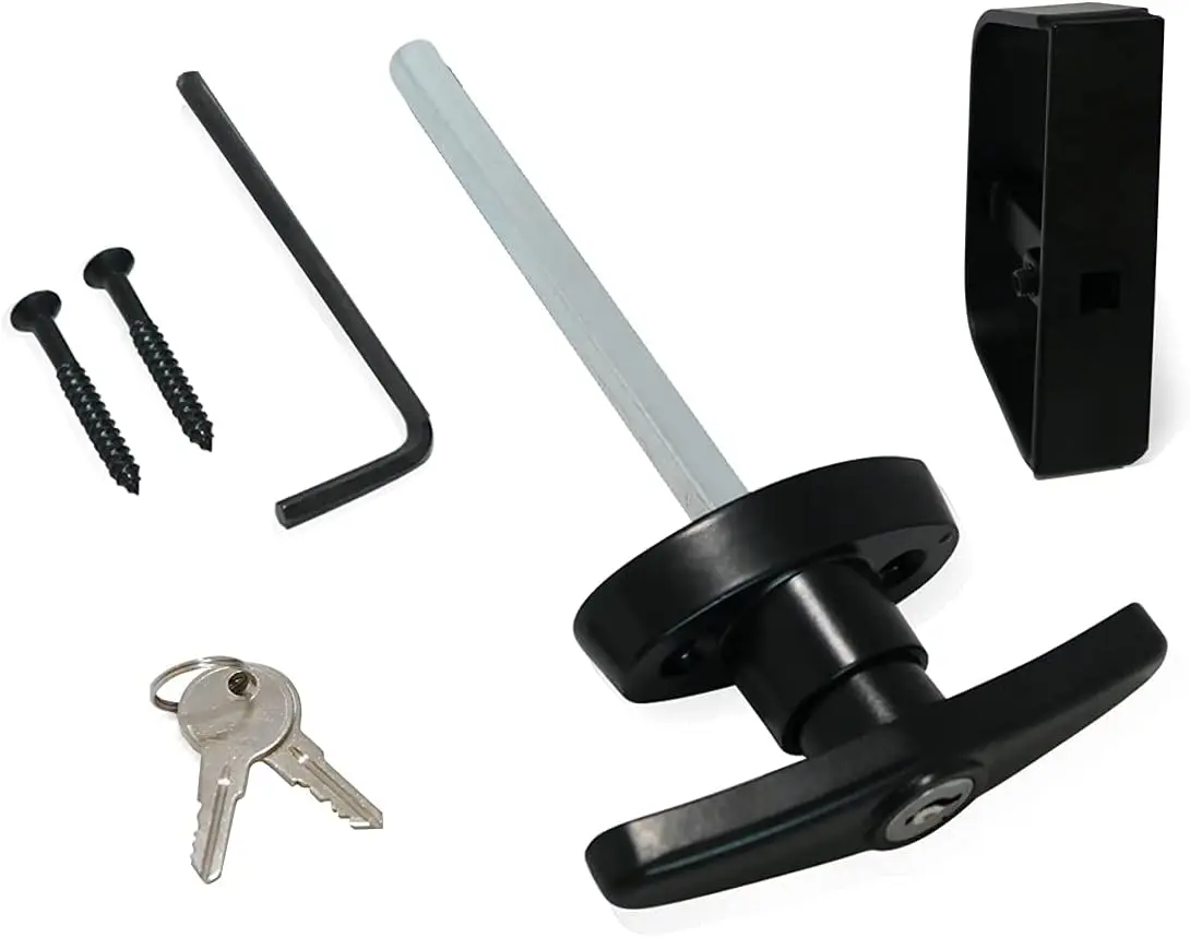 New Arrival  Black T Handle Lock Cabinet and Garage Door Handle Lock Garage Door T Handel Locking supplier