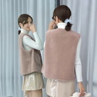 Vest 2020 Autumn And Winter New Casual Fashion 100% Wool Solid Color Ladies Fur Vest