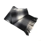 Scarf Scarf Fashion Winter Solid Plain Scarf Brushed Woven Scarf Custom Unisex Long Scarf With Fringes Shawl