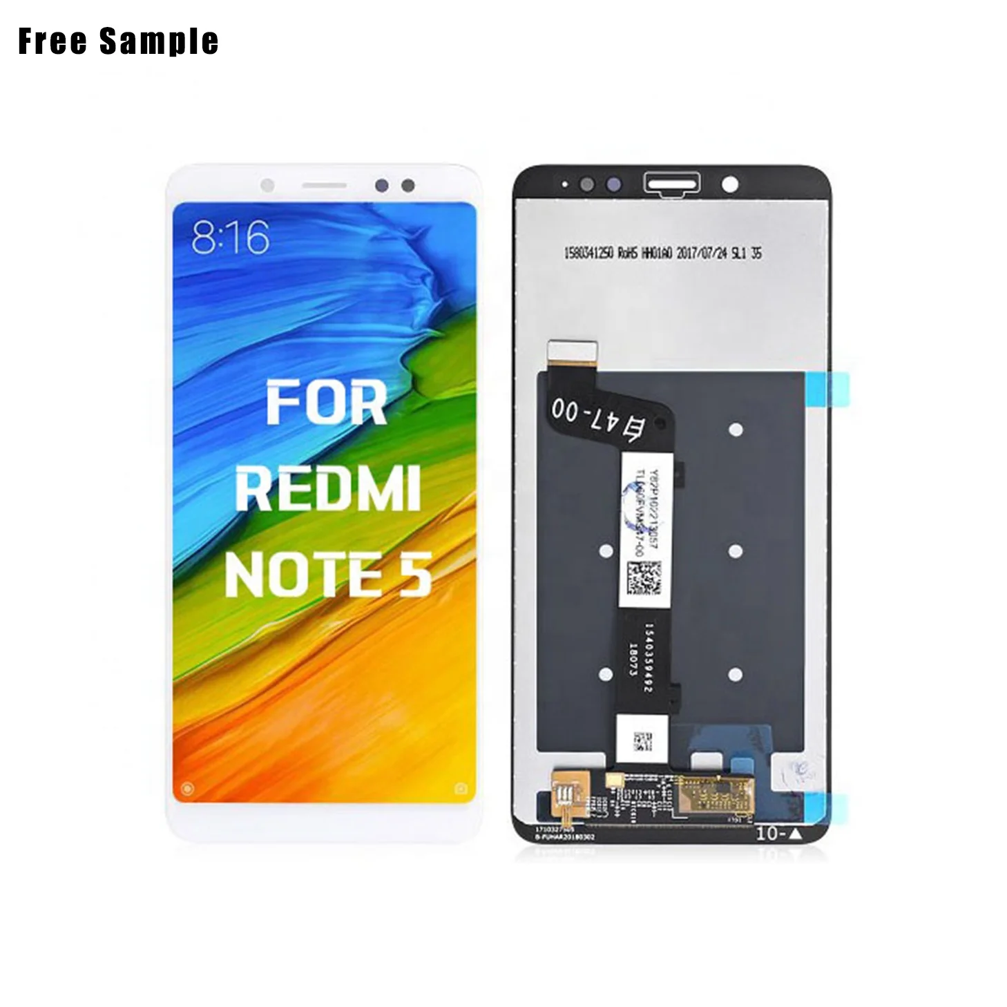 redmi note 5 lcd module free sample