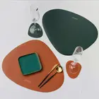 Decoration Waterproof Home Kitchen Decoration PU Leather Placemat/Table Mat