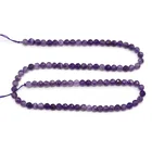 Beads Rock Crystal Gem 4mm Cut Round Beads Garnet Aquamarine Loose Beads DIY Headdress Hairpin Tassel Accessories