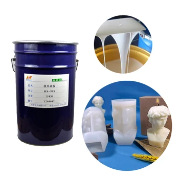 price of silicone rubber per kg liquid rtv2 for gypsum resin artificial stone mold raw material factory