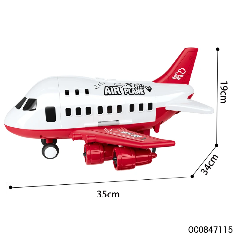 New toys 2023 kids air plane toy model for boys with 6pcs alloy car toy