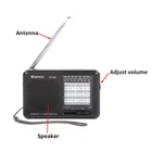 Radio High Quality Portable FM/MW/SW1-7 9 And Analog Radio With Built-in Speaker