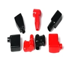 Black Battery Covers 20x60mm Red Black Round Battery Terminal Boots Insulating Covers
