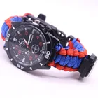 Outdoor Outdoor Multi Tool Kit With Knife Rescue Box Nylon Paracord Adjustable Watch Survival Bracelet