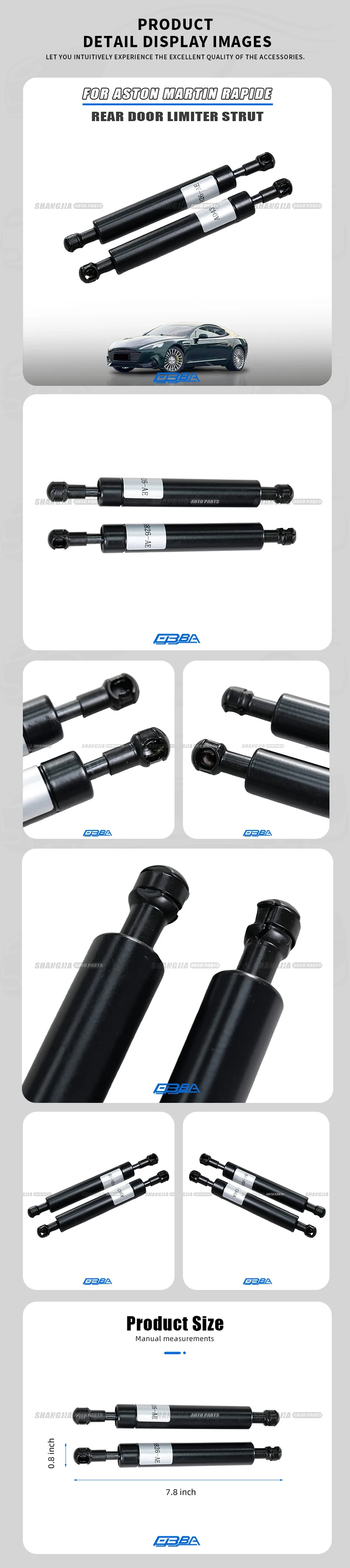 Rear Door Check Strap For Aston Martin Rapide S AMR 2010 2017 OEM AD4326826AE Metal Material Automobile Body Parts manufacture