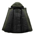 Jacket Hoody Polyester Full Zip Windbreak Warm Parka Winter Jacket With Hoody Mens Outdoor Jacket