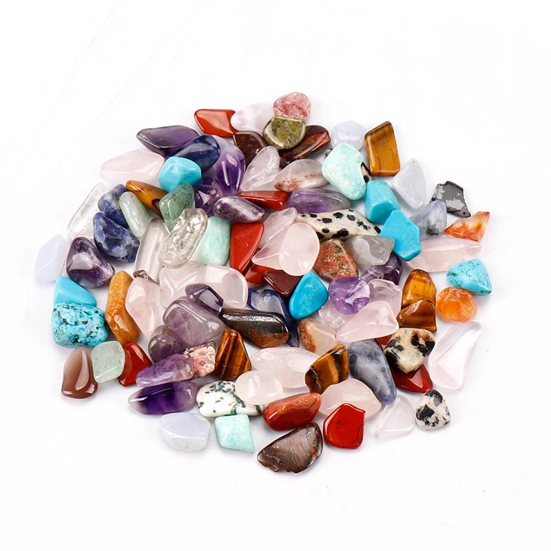 PK86-B Assorted Color Treasure Tumbled Gemstone Chip 3kg With Display Box 45 Pouches