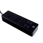 Extension High Quality Extension Socket Power Strip T07 Black Ac Outlet With 4 Usb Adapter