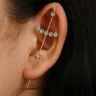 Earring Drop Earrings Fashion Women Jewelry Long Cuff Whit Rainbow Bolt Lightning Cuff Pin Earring