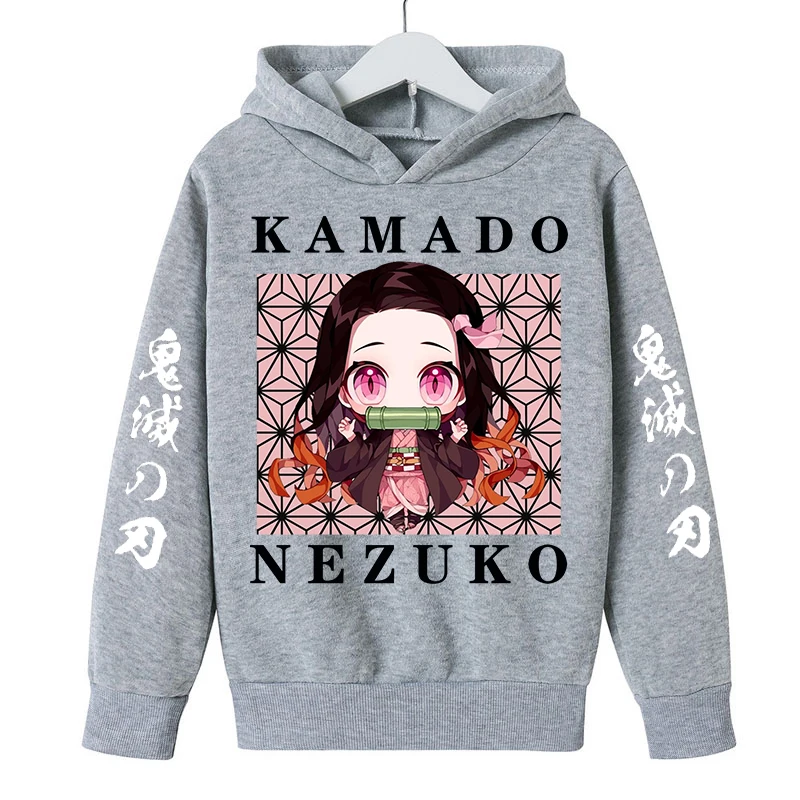 Demon Slayer Cosplay Japan Anime Merch Nezuko Felpa con Cappuccio Maglione con Cappuccio Agatsuma Zenitsu Tanjiro Felpe A Maniche Lunghe per Le Donne degli Uomini,A,3XL