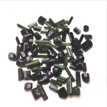Rough Green Tourmaline Natural Rough Green and Clear Tourmaline Stones