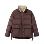Collar Coat Female Slim Short Stand Collar Puffer COAT