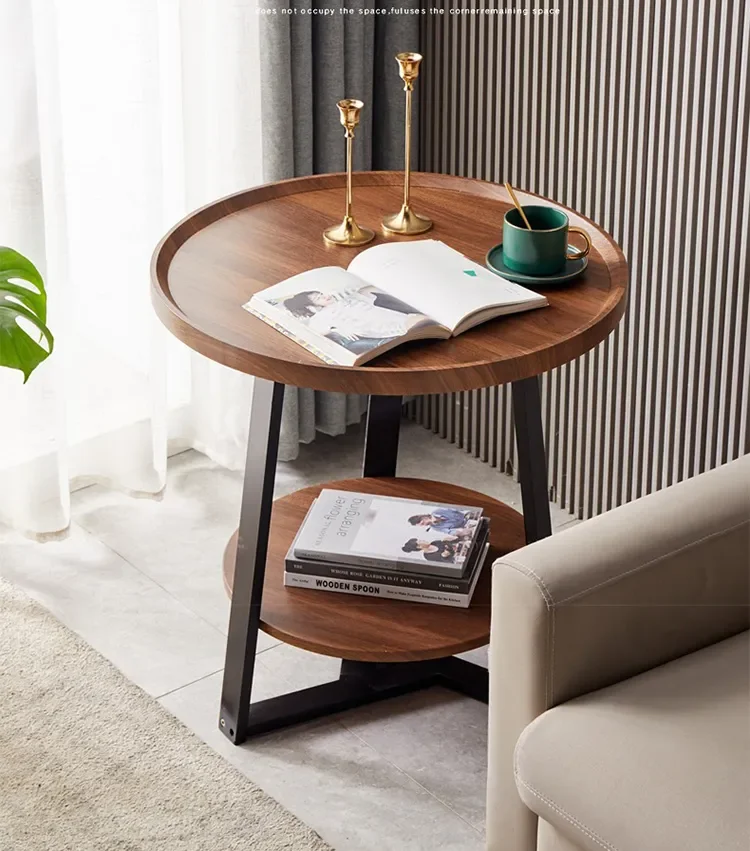 Light Luxury Sofa Side Table Small Apartment Living Room Coffee Table ...