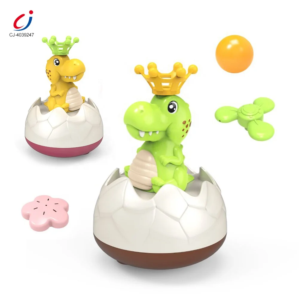 Chengji new design baby shower toys gift set toddle dinosaur squirt bath toys electric water spray bath toys for kids