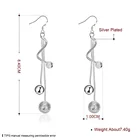 Dangle Plated Silver Spherical Earrings Creative Drop Dangle Earing Pendants Safety Earring