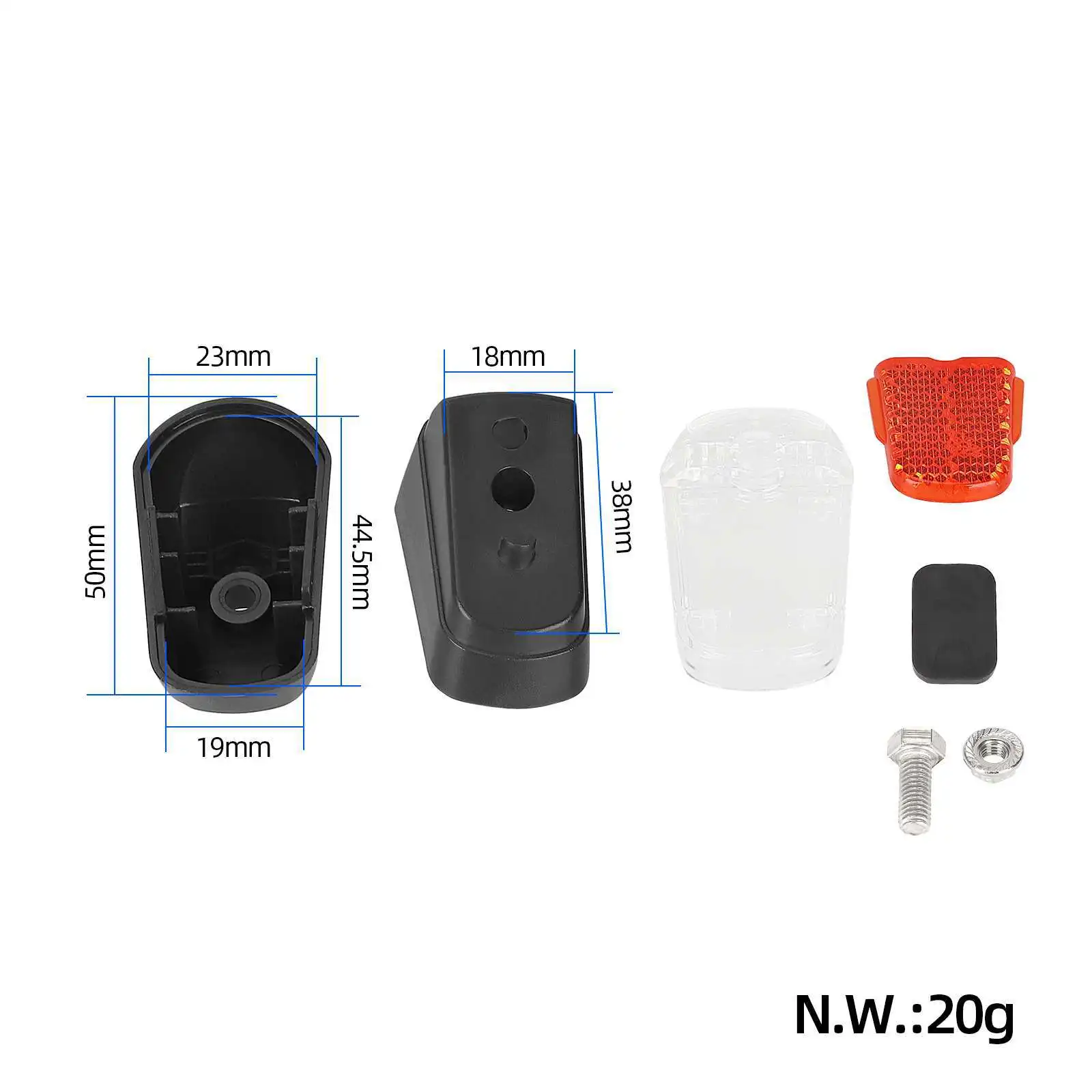 Red White MaxG30D Rear Tail Light Waterproof Scooter Safety Warning Accessories for Dualtron Trottinette Electric Scooters