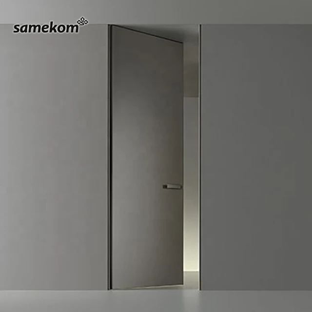 Samekom Custom-made Interior Door 8 ft Modern door roomdoor design Aluminum wood Door design
