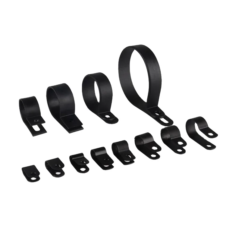 Good Quality Manufactured Low Price 6.35mm Plastic nylon r type cable clamp 1/4 cable holder clip