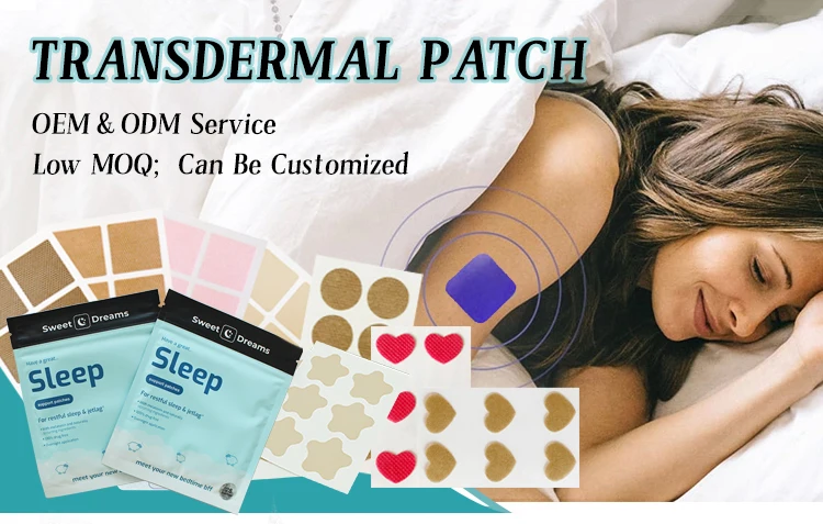 2022 Hot Selling Self Adhesive Vitamin Stickers Energy Boost Hangover Sleep Focus Patches manufacture