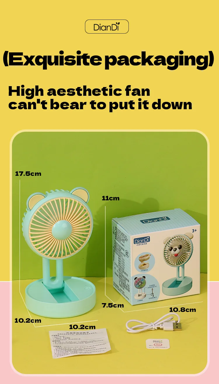 Table Fan, G6615A, Portable, USB - detail 26