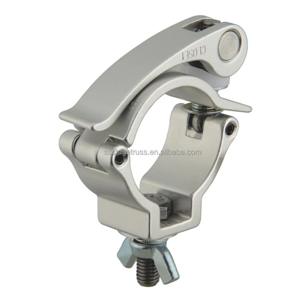 product tube 48 51mm load 300kg aluminum large stage load clamp hook lighting clamp hook coupler truss display truss system accessories-7