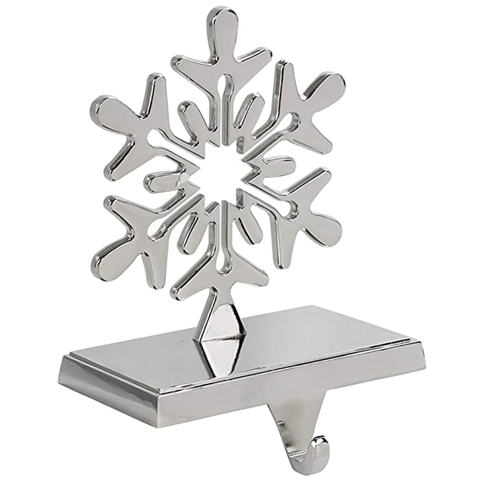 Details about   Silver Snowflake Mantle Hook *Sturdy and Heavy* 