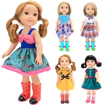 QH-20128 New Fashion Handmade American 14.5 Inch Doll Party Series Clothes Doll Girls Toy