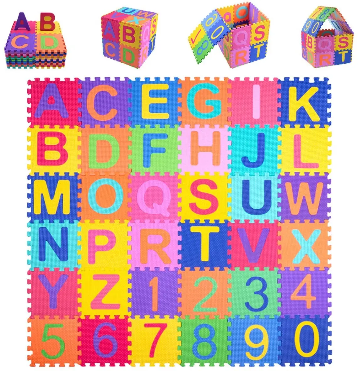 XMAS 36pcs Complete Alphabets Kids Baby Play Soft Puzzle Mat Foam Interlocking 