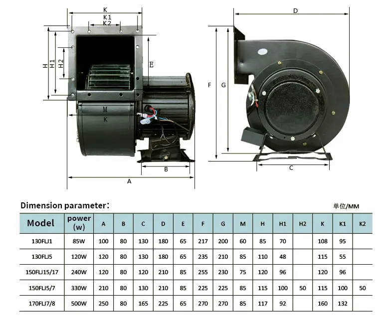 Centrifugal Fan, Axial, 220V - detail 4