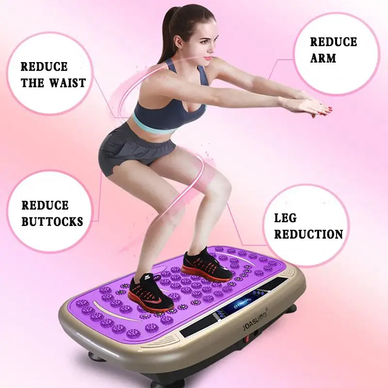 Vibration Fitness Platform Machine Plate Slim Whole Body Shaper Exercise Massage 
